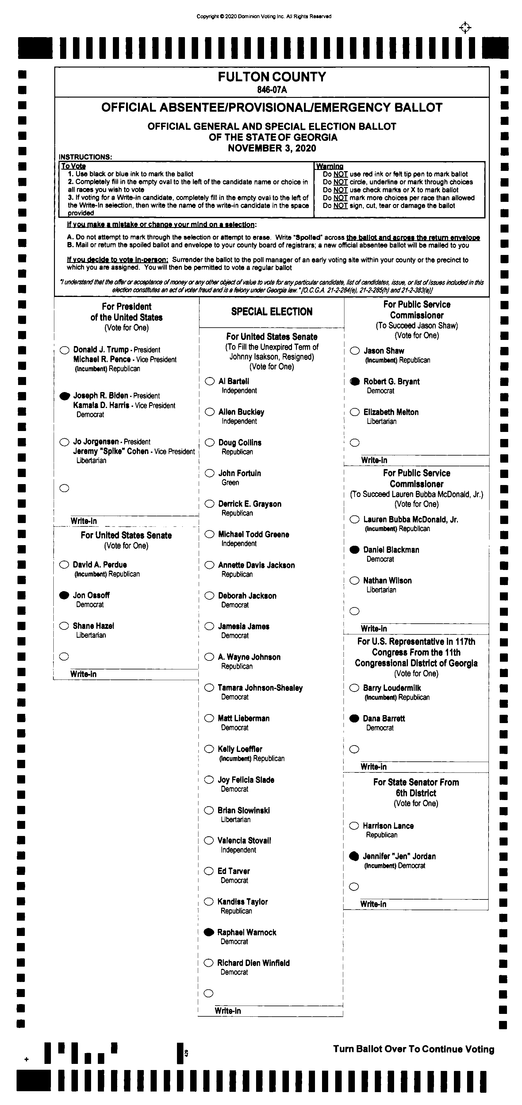 Doubled Ballot